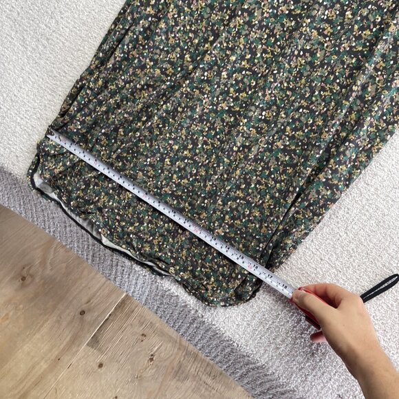 PrAna Dress Women L Green Floral AOP Outdoor Active Nature Built In Shelf Bra - Picture 8 of 13